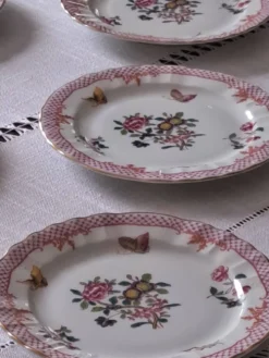 Assiettes à dessert Bernardeaud Limoges _Compagnie des Indes