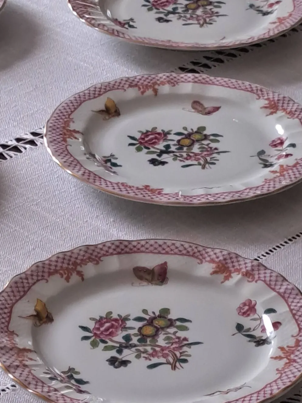 Assiettes à dessert Bernardeaud Limoges _Compagnie des Indes