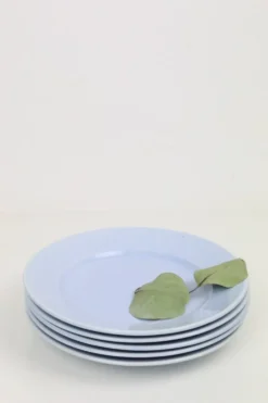 5 assiettes à dessert bleue layette, Luxembourg