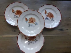4 assiettes dessert de Digoin Sarreguemines 200892
