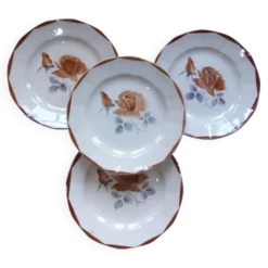 4 assiettes dessert de Digoin Sarreguemines 200892