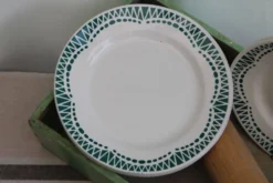 6 assiettes à dessert en céramique
