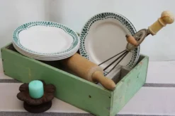 6 assiettes à dessert en céramique