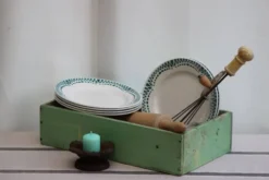 6 assiettes à dessert en céramique