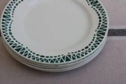 6 assiettes à dessert en céramique