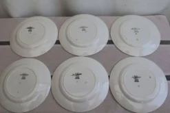 6 assiettes à dessert en céramique