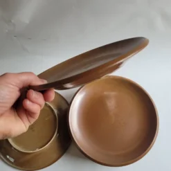 Assiettes à dessert en grès
