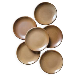 Assiettes à dessert en grès