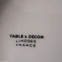 10 assiettes à dessert en porcelaine de Limoges France
