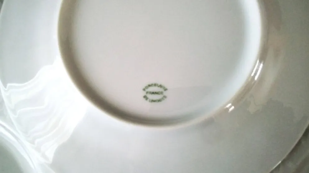5 Assiettes à dessert en Porcelaine de Limoges
