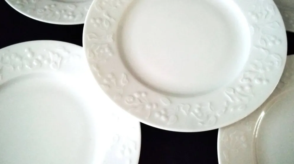 5 Assiettes à dessert en Porcelaine de Limoges
