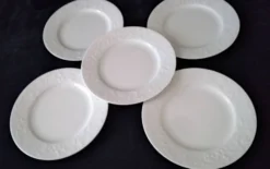 5 Assiettes à dessert en Porcelaine de Limoges