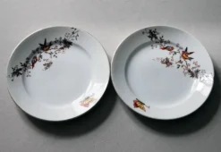 2 Assiettes à dessert Faïence d'Onnaing Nord de la France