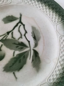 4 assiettes à dessert fruits d’été vintage