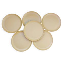 Assiettes à dessert grès moucheté Sarreguemines Fermette