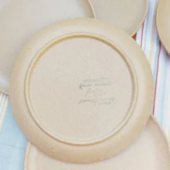 Assiettes à dessert grès moucheté Sarreguemines Fermette