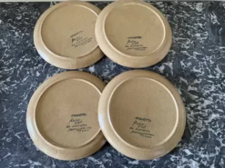 Assiettes à dessert grès Sarreguemines