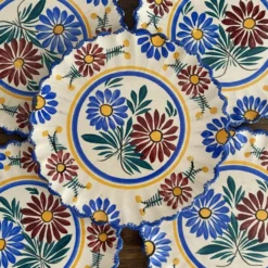 Assiettes à dessert Henriot Quimper , Faïence peinte à la main