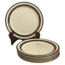 6 assiettes à dessert italiennes Pagmossin en céramique