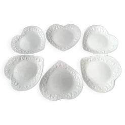6 Assiettes à dessert Limoges Ph. Deshoulières Modèle California