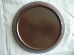 Assiettes à dessert Niderviller 1960 grés émaillé , modèle Maille