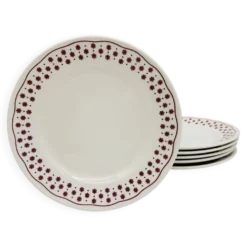 6 Assiettes à dessert “ Nuova Fontebasso”, Italie.