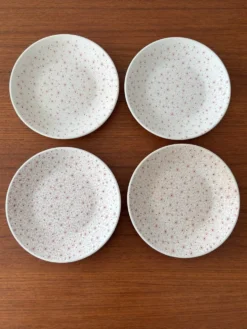 Assiettes dessert Sarreguemines vintage - Lot de 4 assiettes anciennes