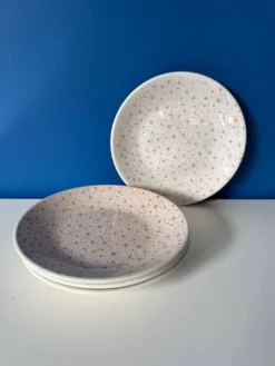 Assiettes dessert Sarreguemines vintage - Lot de 4 assiettes anciennes
