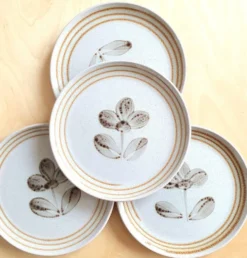 Assiettes à dessert Sarreguemines vintage