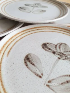 Assiettes à dessert Sarreguemines vintage