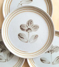 Assiettes à dessert Sarreguemines vintage