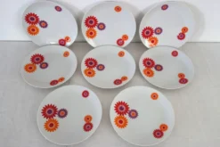 8 assiettes à dessert Seltmann Weiden West Germany 70's