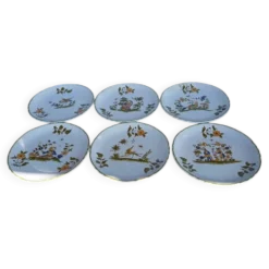 6 assiettes desserts, 18eme S.