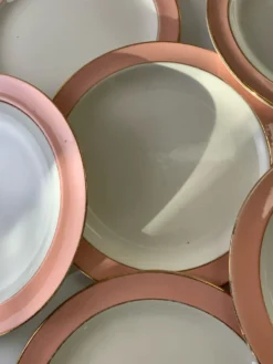 Assiettes à dessert vintage
