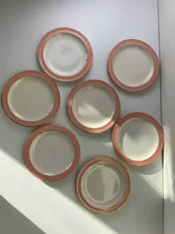 Assiettes à dessert vintage