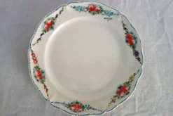6 assiettes à dessert vintage décor main Villeroy & Boch