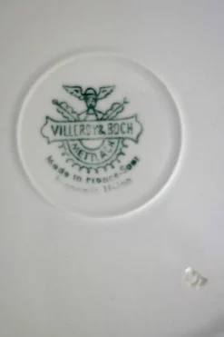 6 assiettes à dessert vintage décor main Villeroy & Boch