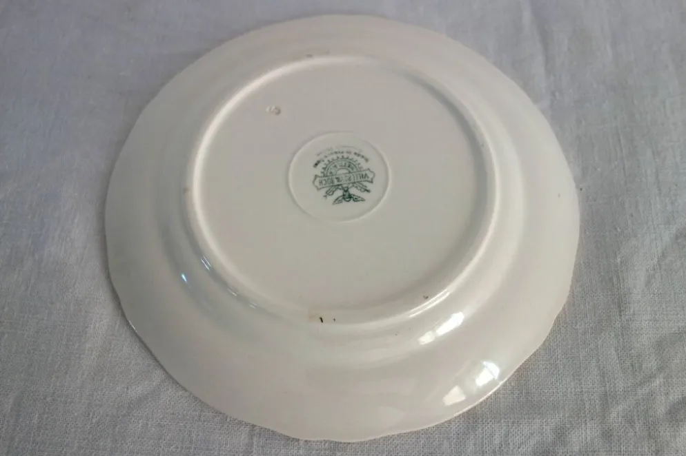 6 assiettes à dessert vintage décor main Villeroy & Boch