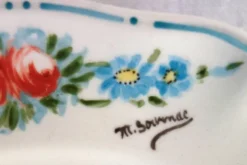6 assiettes à dessert vintage décor main Villeroy & Boch