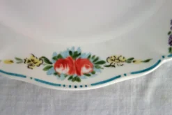 6 assiettes à dessert vintage décor main Villeroy & Boch