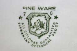 6 assiettes à dessert vintage en faïence Fine Ware