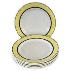 6 assiettes à dessert vintage faïence de Badonviller