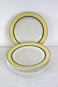 6 assiettes à dessert vintage faïence de Badonviller