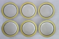6 assiettes à dessert vintage faïence de Badonviller