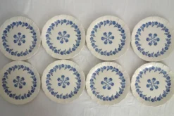 8 assiettes à dessert vintage modèle Dany, Digoin Sarreguemines