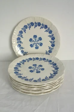 8 assiettes à dessert vintage modèle Dany, Digoin Sarreguemines