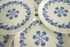 8 assiettes à dessert vintage modèle Dany, Digoin Sarreguemines