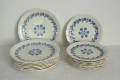 8 assiettes à dessert vintage modèle Dany, Digoin Sarreguemines