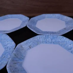 6 assiettes à dessert vintage octogonales Arcopal