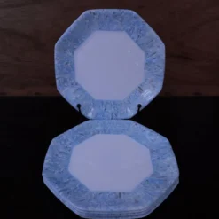 6 assiettes à dessert vintage octogonales Arcopal